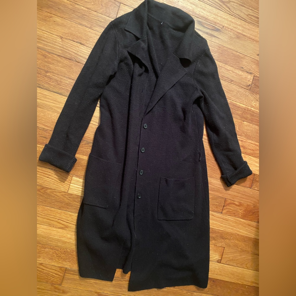 Black cardigan